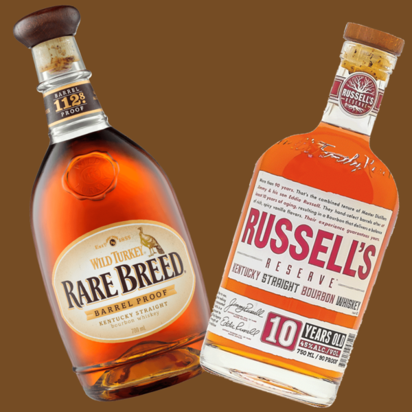 Wild Turkey Rare Breed and Russell’s Reserve 10 yr small batch