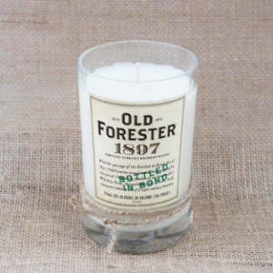 furbush & fire Old Forester Candle