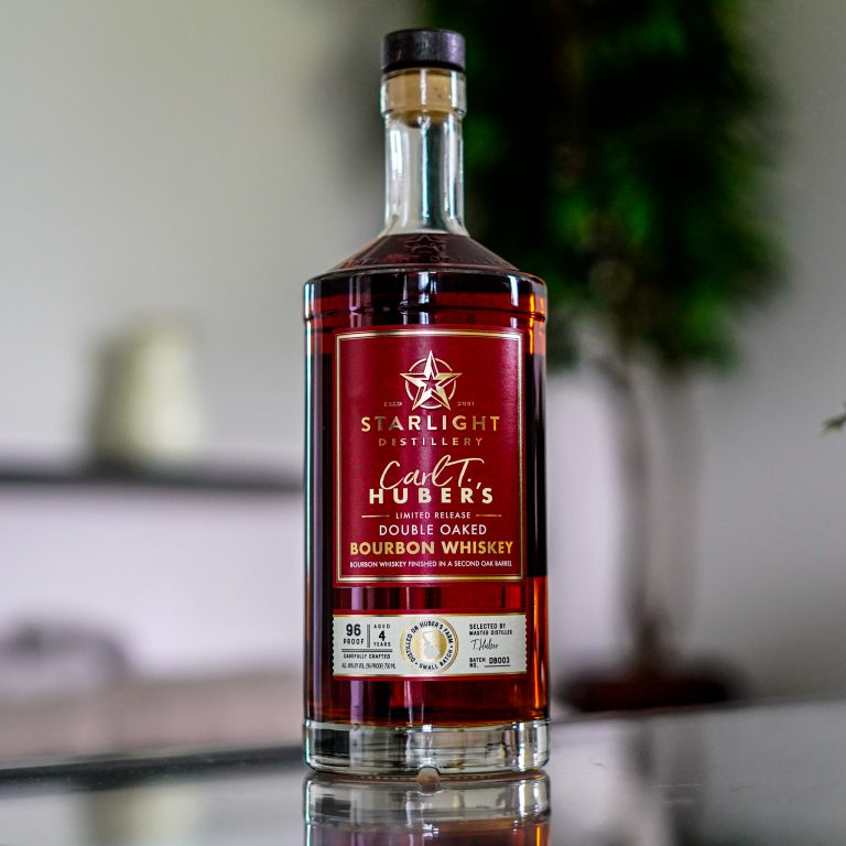 Starlight Distillery Carl T Huber’s Double Oaked Bourbon Whiskey