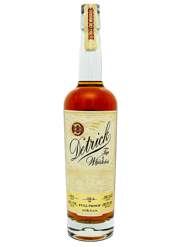 Detrick Full Proof Single Barrel Rye Whiskey Batch 005