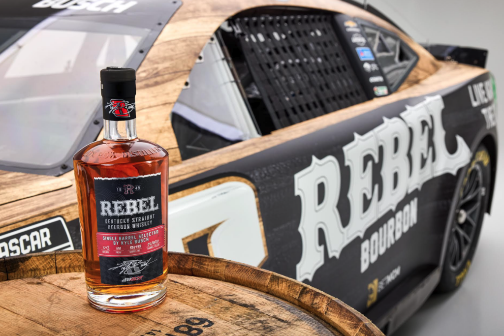 Rebel Bourbon rolls out Kyle Busch 108 Single Barrel Bourbon 