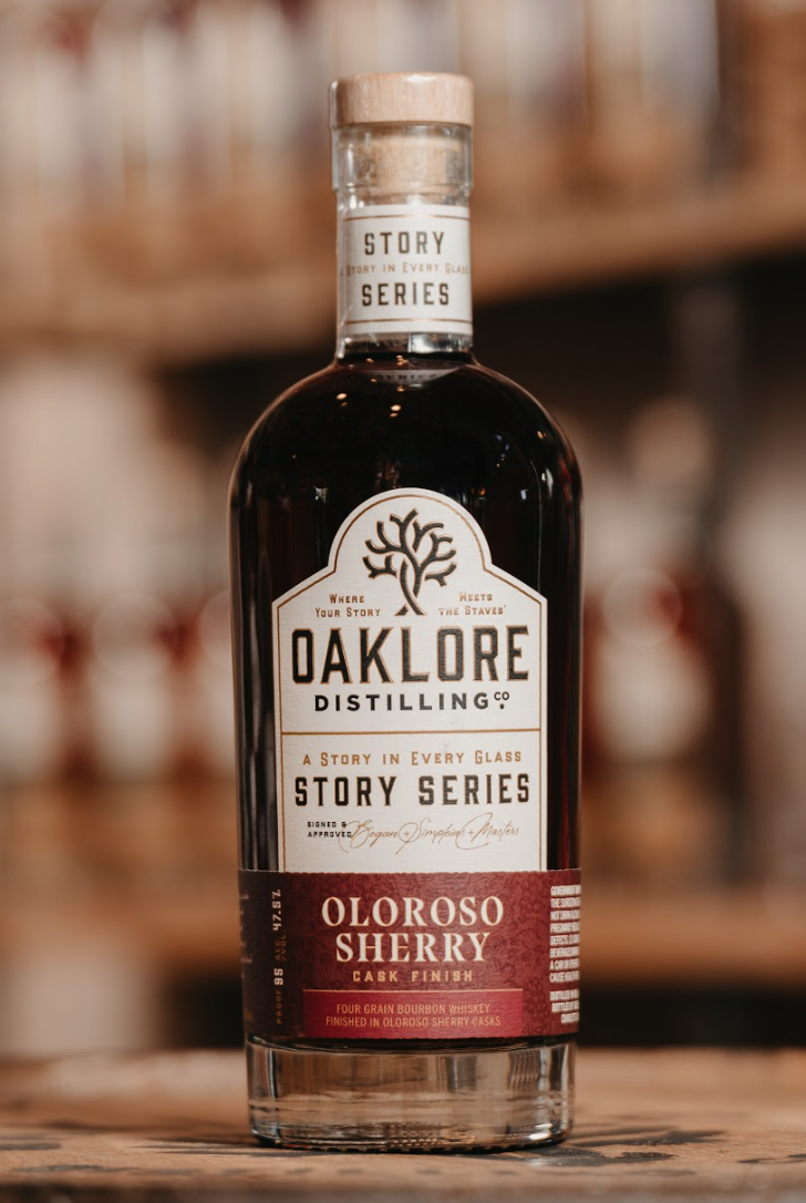 Oaklore Story Series Oloroso Sherry Cask Finished Four Grain Bourbon