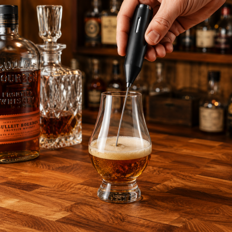 Frothing Your Bourbon with a Milk Frother: Does It Actually Help?